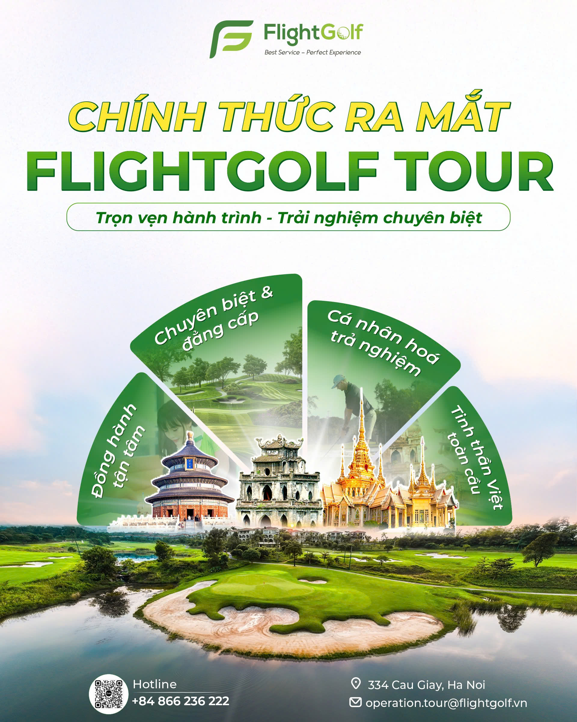 FlightGolf tour trọn vẹn hành trình